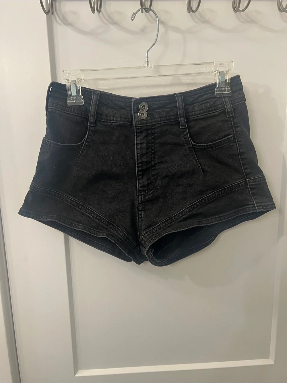 Pilcro Black Denim Shorts